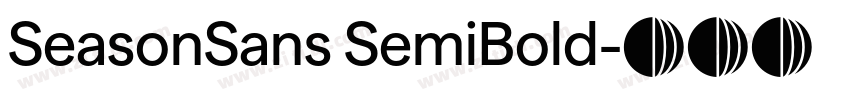 SeasonSans SemiBold字体转换